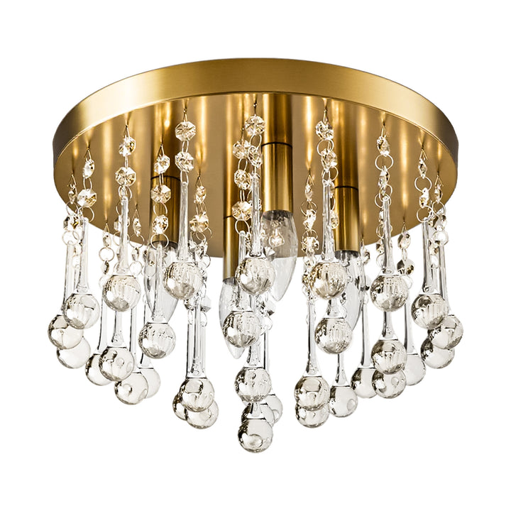 Maxax 4 - Light 11.8in Crystal Pendant Ceiling Lamp #MX19067