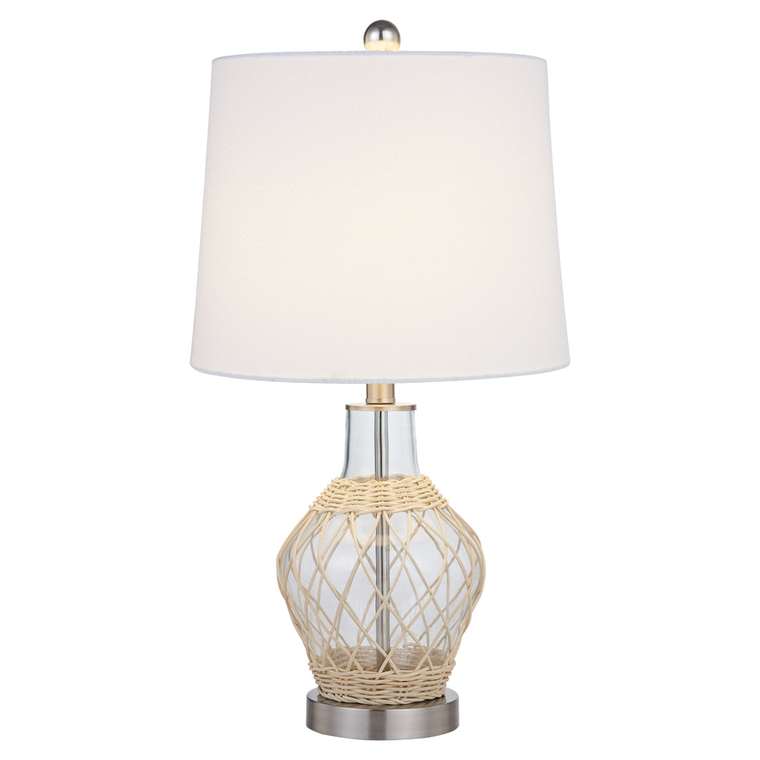 Maxax 22in Glass Coastal Nautical Table Lamps #T97