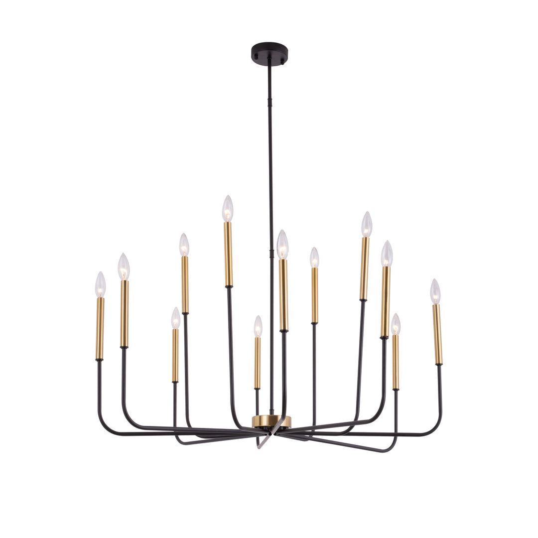 12 - Light Iron Dimmable Classic / Traditional Chandelier