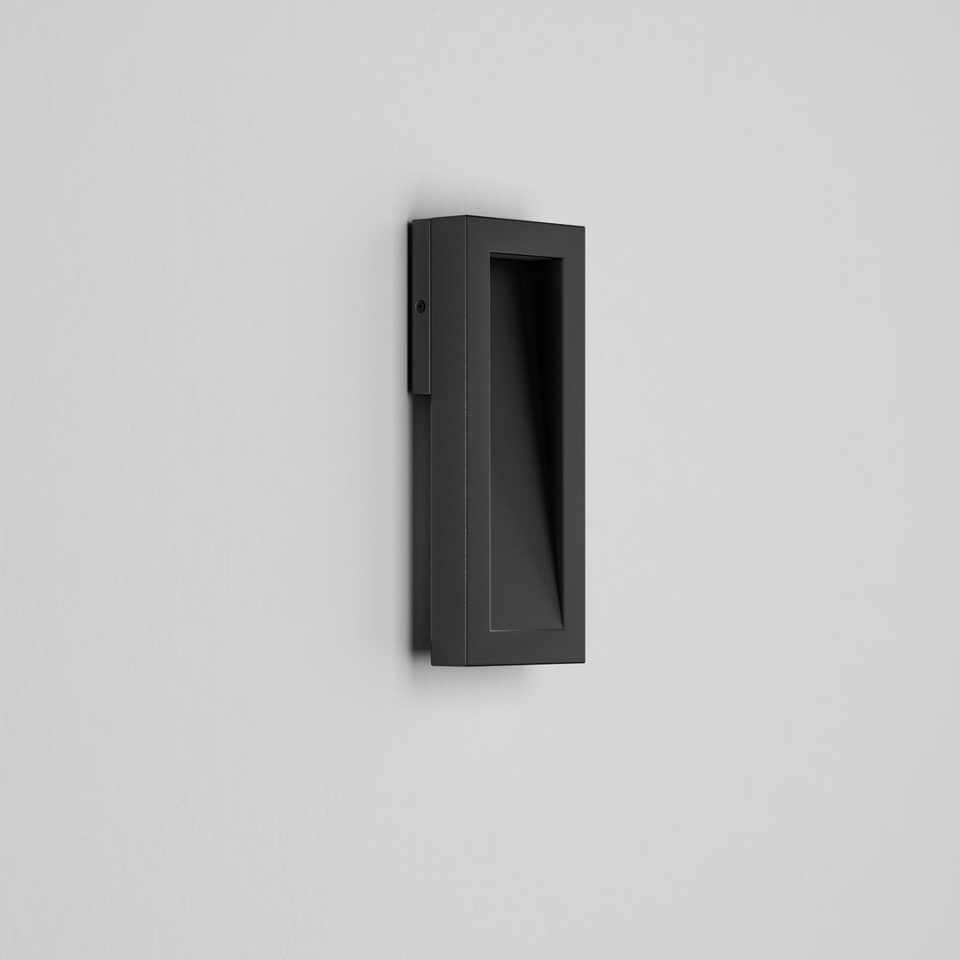 Solstice 15''H Dimmable Led Matte Black Iron Outdoor Wall Light #7085