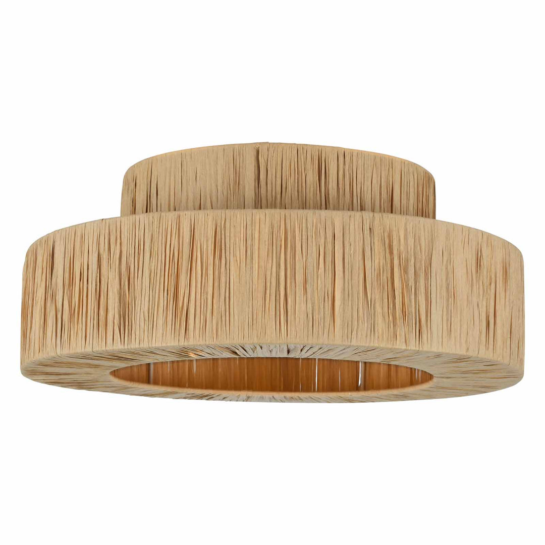 Maxax 1-Lights Round Raffia Paper Curtain Recessed Ceiling Lights #MX5003