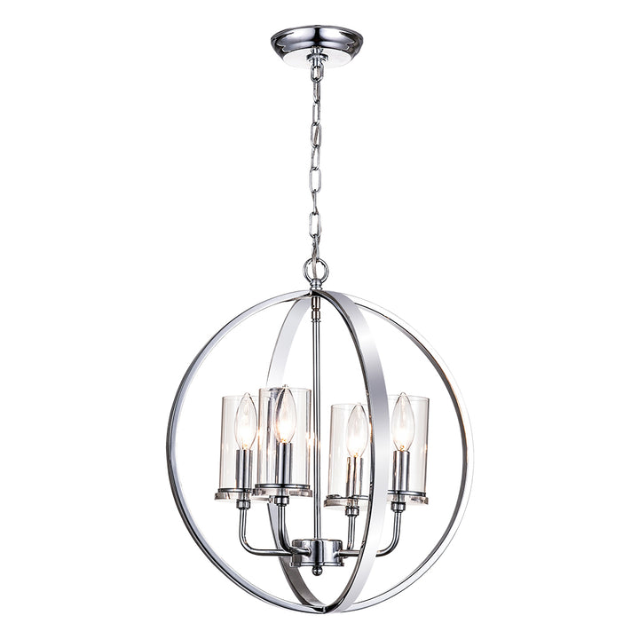 Maxax  4-Light Traditional Globe Candle Chandelier #MX19008-4