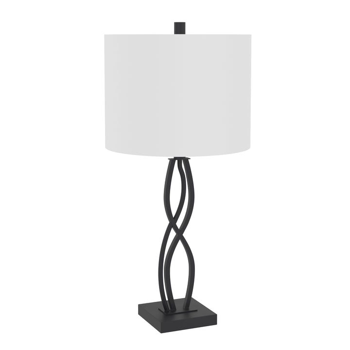 26'' Modern Black Metal Table Lamp For Living Room/bedroom (Set of 2) #T168