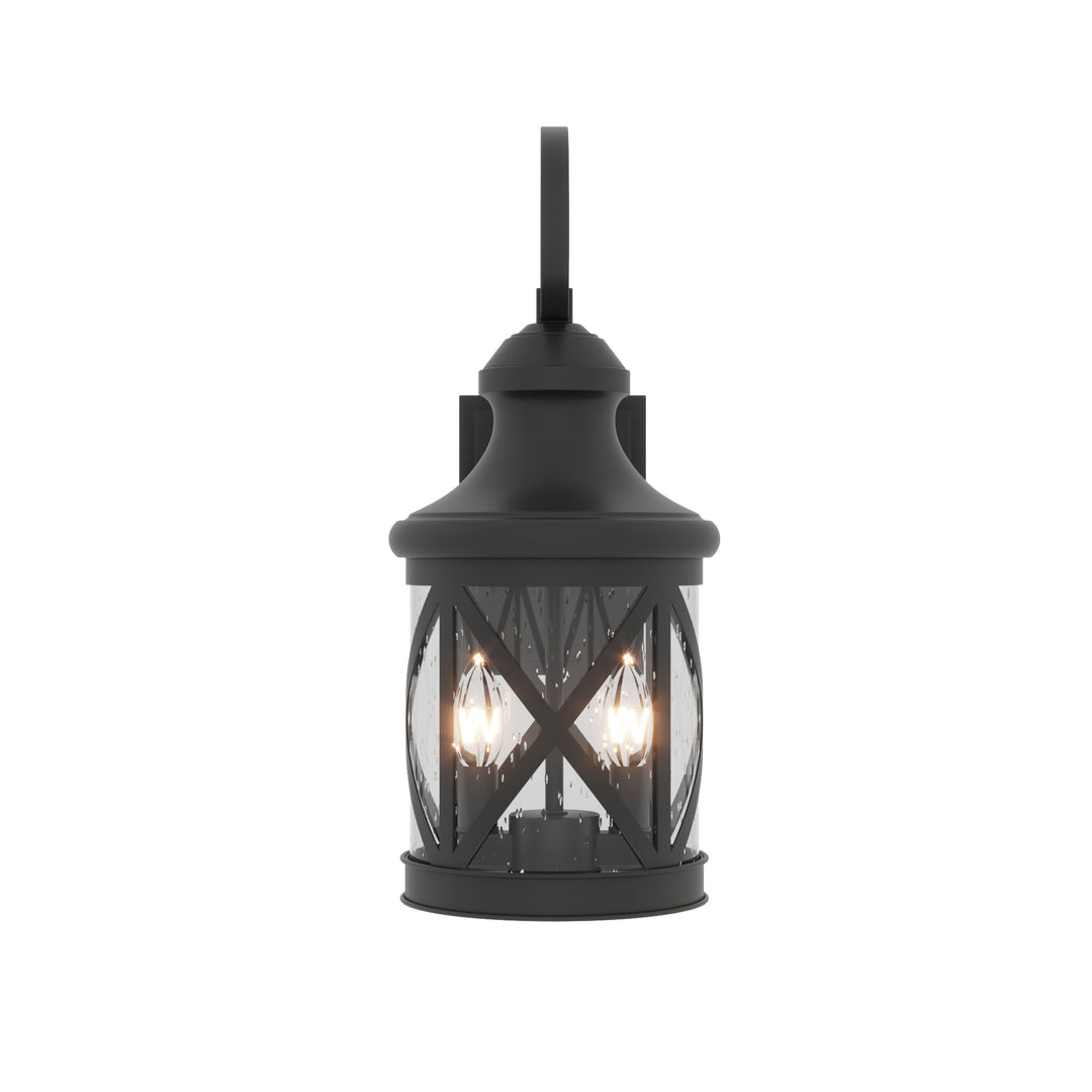 Maxax 2 Light Dusk to Dawn Outdoor Sconce Lighting #7017-2BK