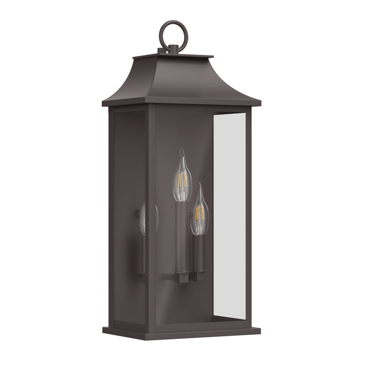 Maxax Dusk to Dawn Outdoor Wall Lights 3-Light, Oil Rubbed Bronze Exterior Lighting Fixtures, 25" Large Outdoor Wall Sconce, Waterproof Outside Wall Lantern for Porch Patio Garage #7076-3BR