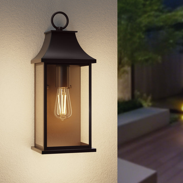 Maxax Dusk to Dawn Outdoor Wall Lights 3-Light, Oil Rubbed Bronze Exterior Lighting Fixtures, 25" Large Outdoor Wall Sconce, Waterproof Outside Wall Lantern for Porch Patio Garage #7076-3BR