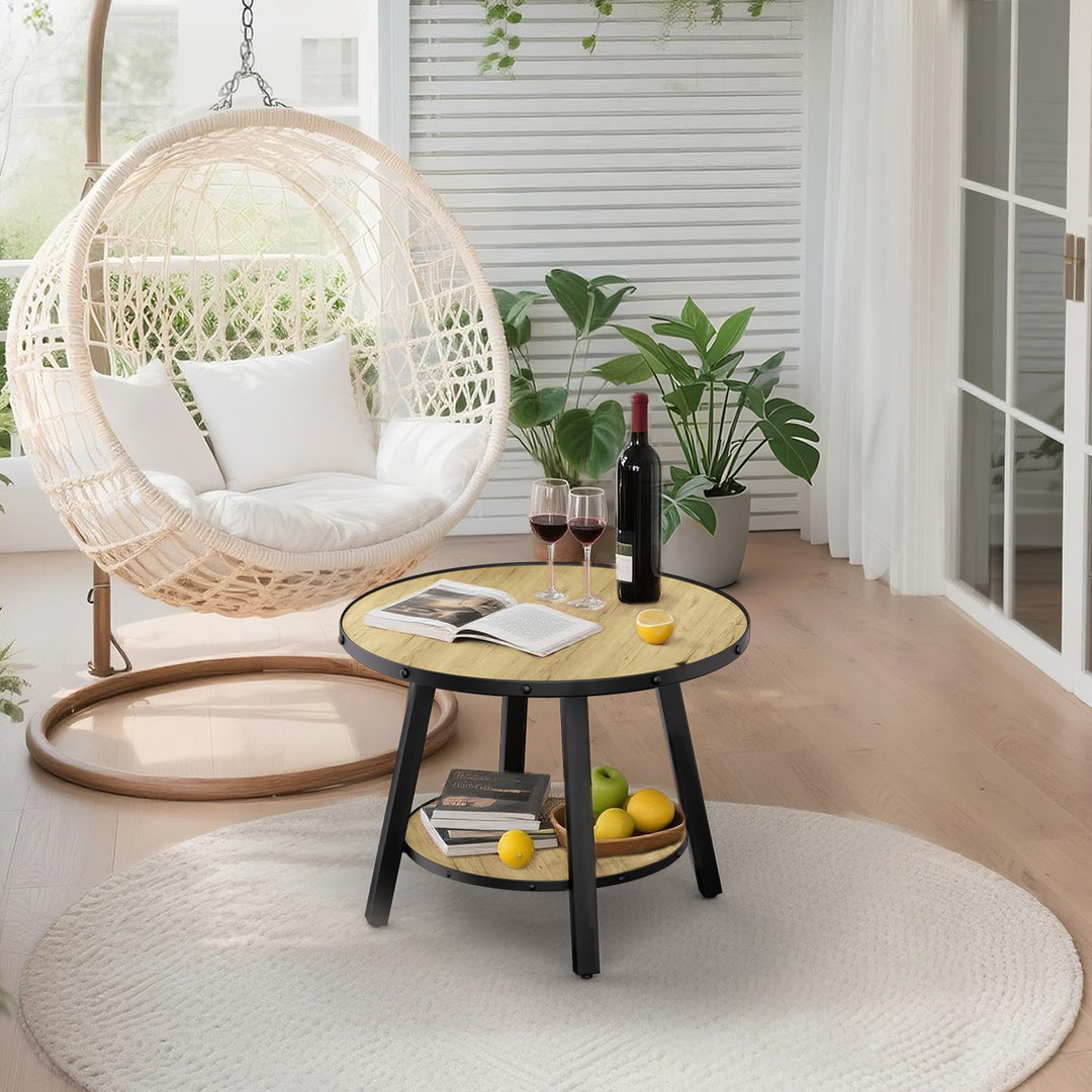Timeless 23.62'' Vintage Round End Table #30004