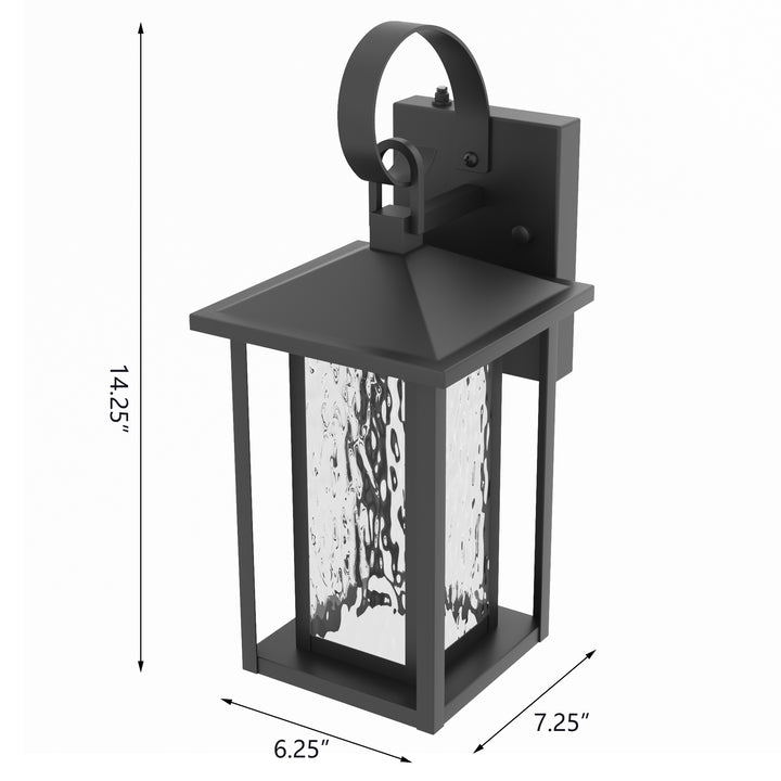 Maxax Wrought Iron LED Wall Light #7024-1BK