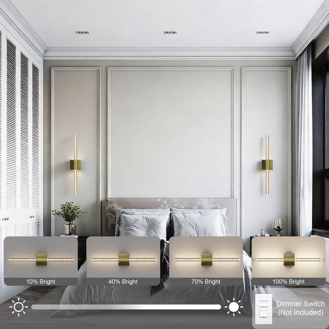 Glint 24''H Dimmable Led Outdoor Sconce With Tempered Glass #7082