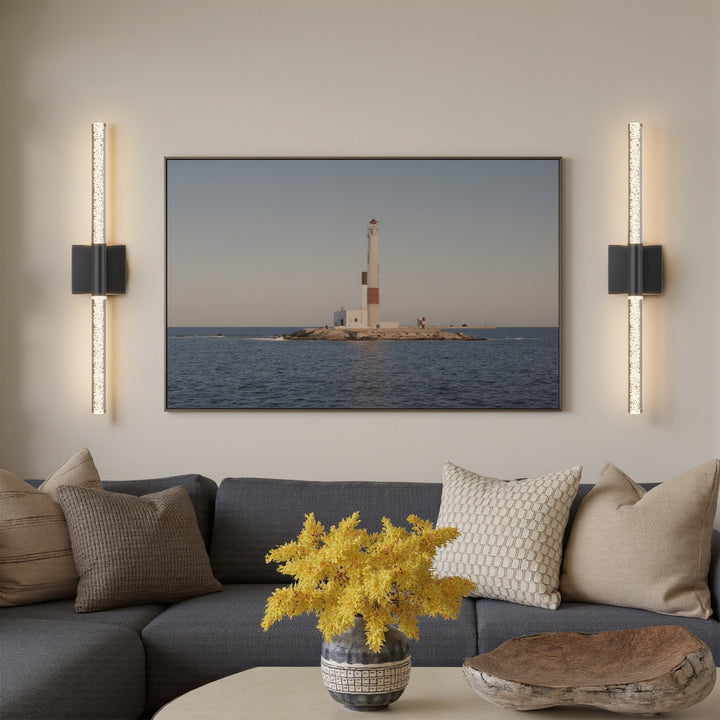 Glint 24''H Dimmable Led Outdoor Sconce With Tempered Glass #7082