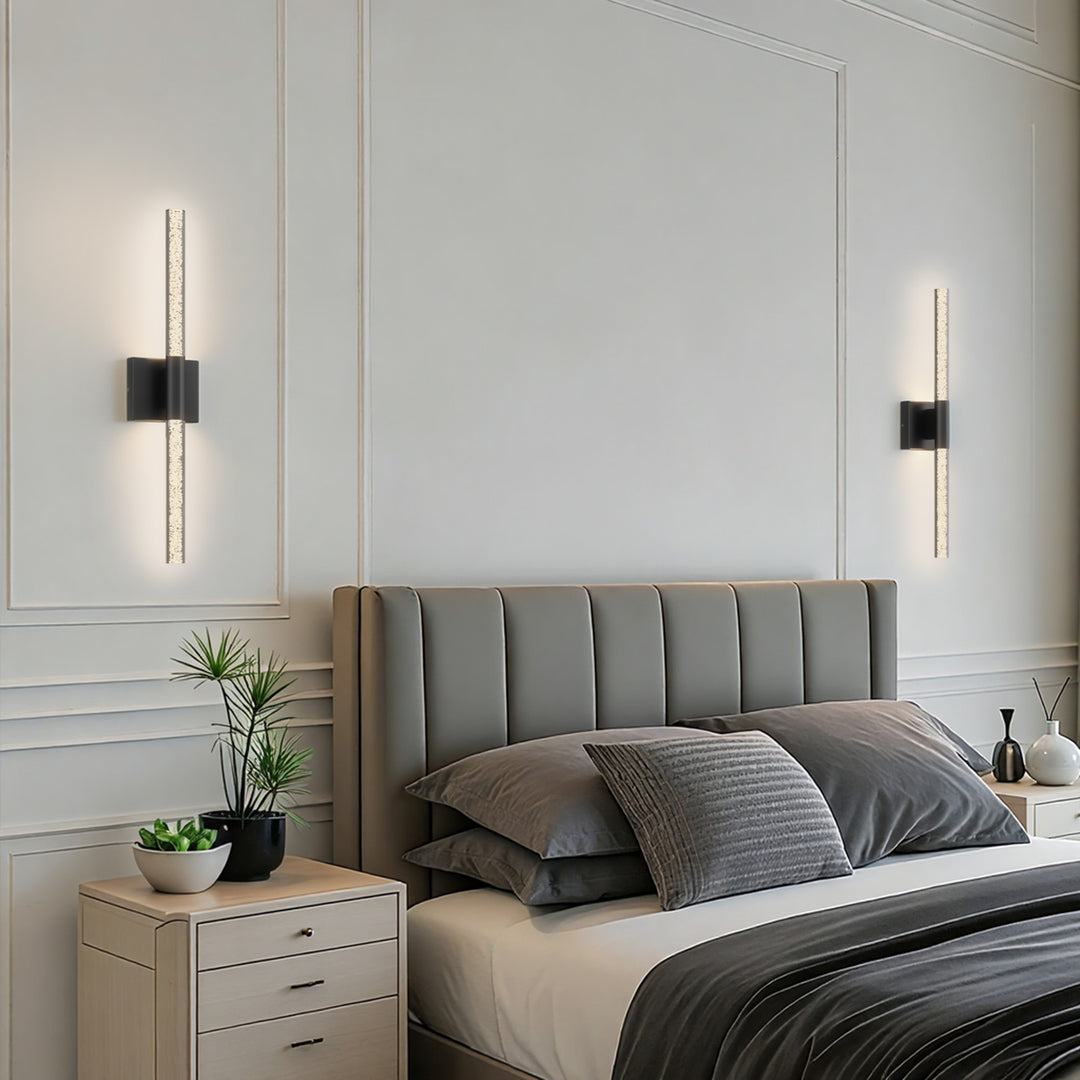 Glint 24''H Dimmable Led Outdoor Sconce With Tempered Glass #7082