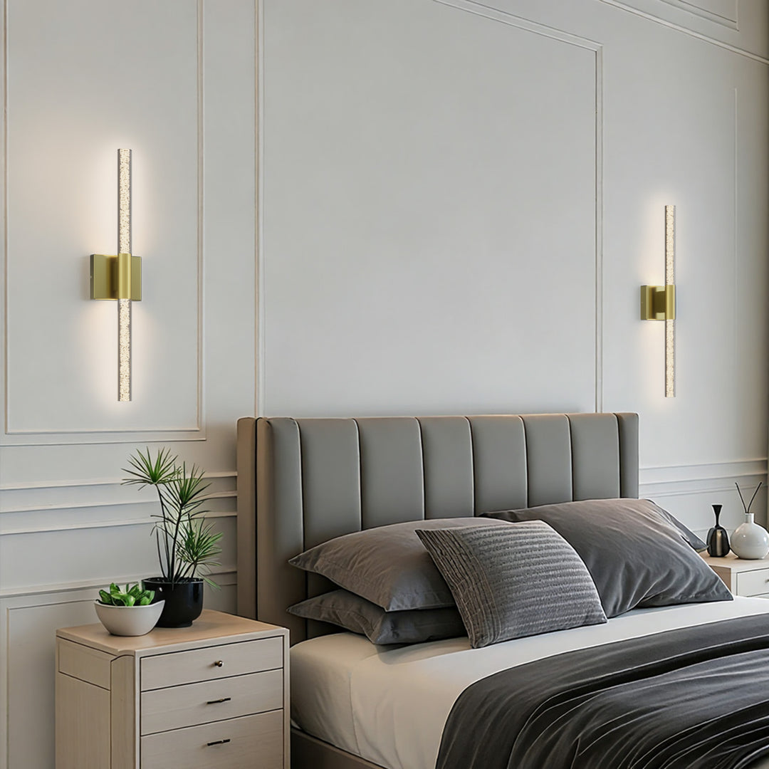 Glint 24''H Dimmable Led Outdoor Sconce With Tempered Glass #7082