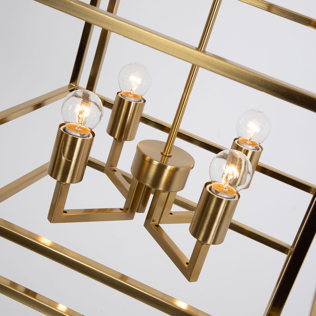 Maxax 4 - Light Lantern Square Chandelier#MX19078