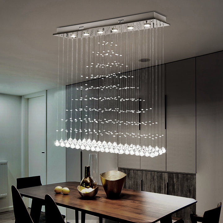 Maxax Luxury Modern Triangle Raindrop Crystal Chandelier (Large) #MX16002