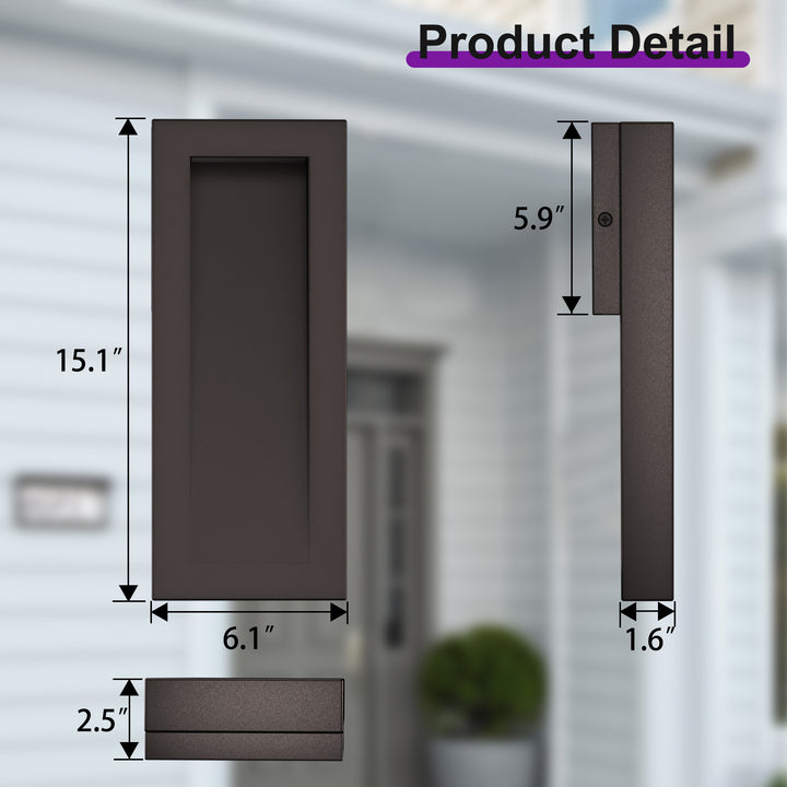 Solstice 15''H Dimmable Led Matte Black Iron Outdoor Wall Light #7085