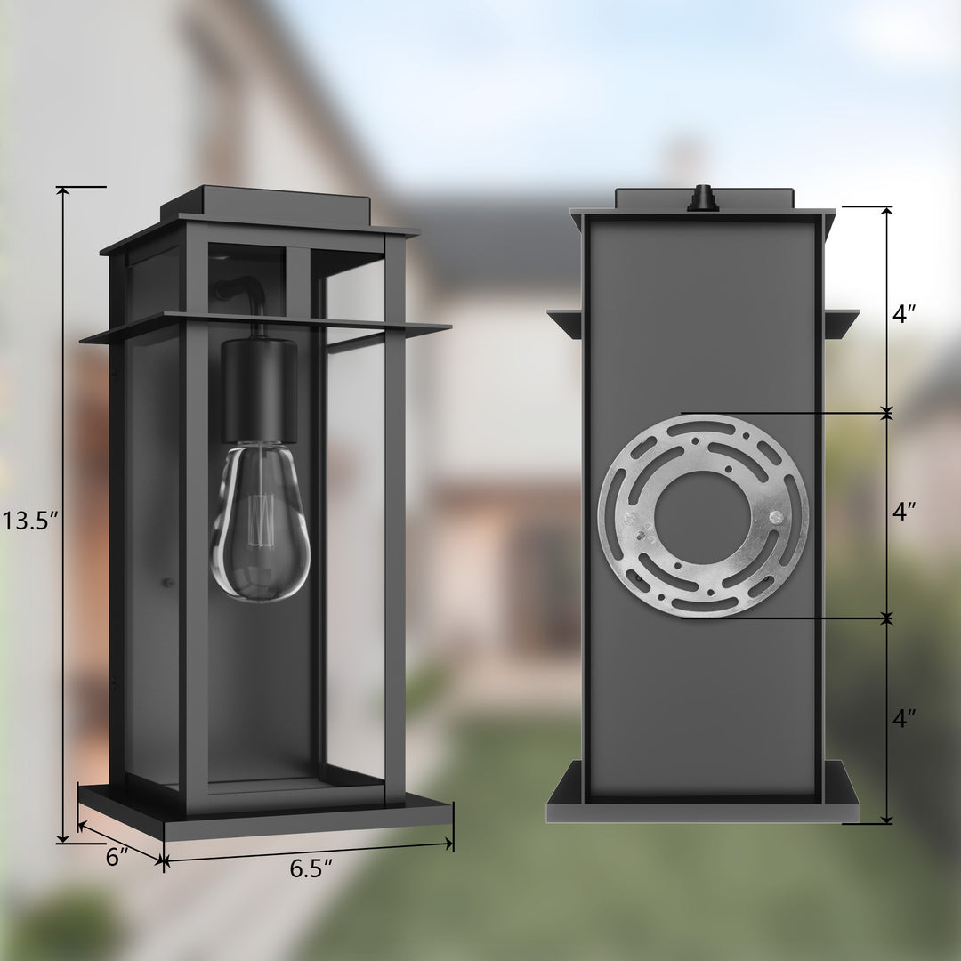 Solstice Outdoor Wall Lantern With Dusk To Dawn #7072
