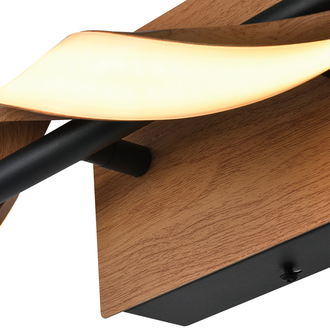 1 - Light 18"W Dimmable LED Brown Iron Vanity Light #MX21052