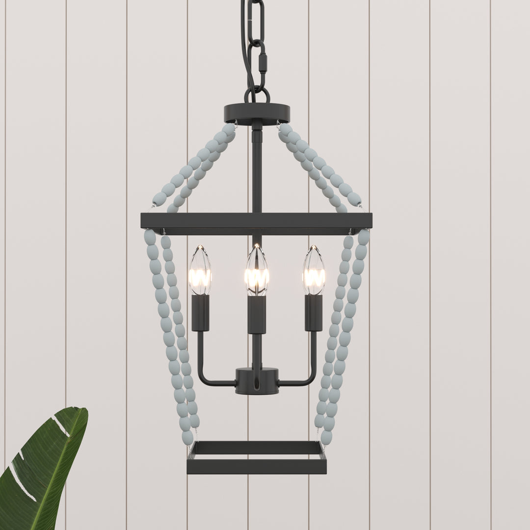 Maxax 4 - Light Dimmable Lantern Square Chandelier #6514