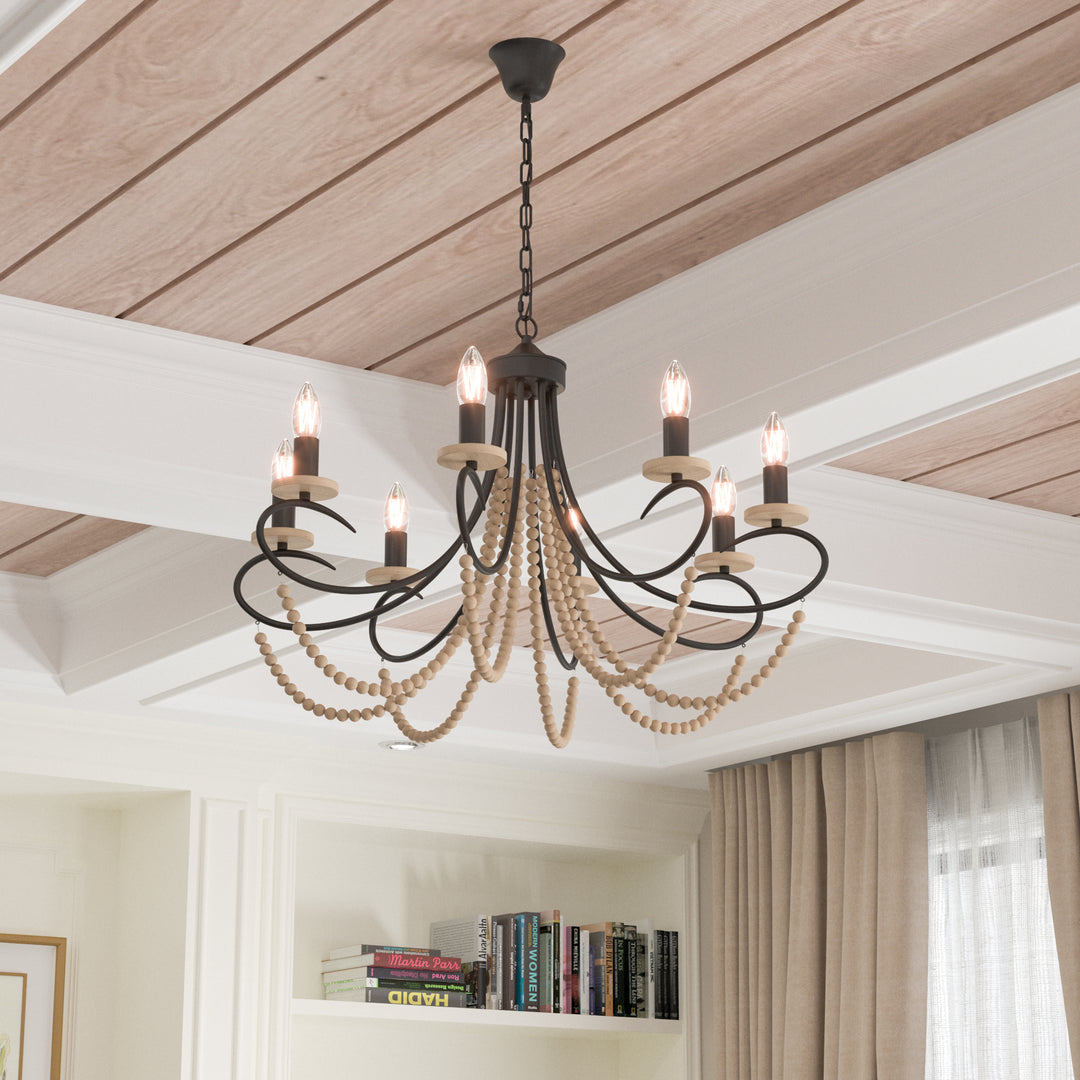 Maxax 8 - Light Dimmable Classic / Traditional Chandelier #L220034P8