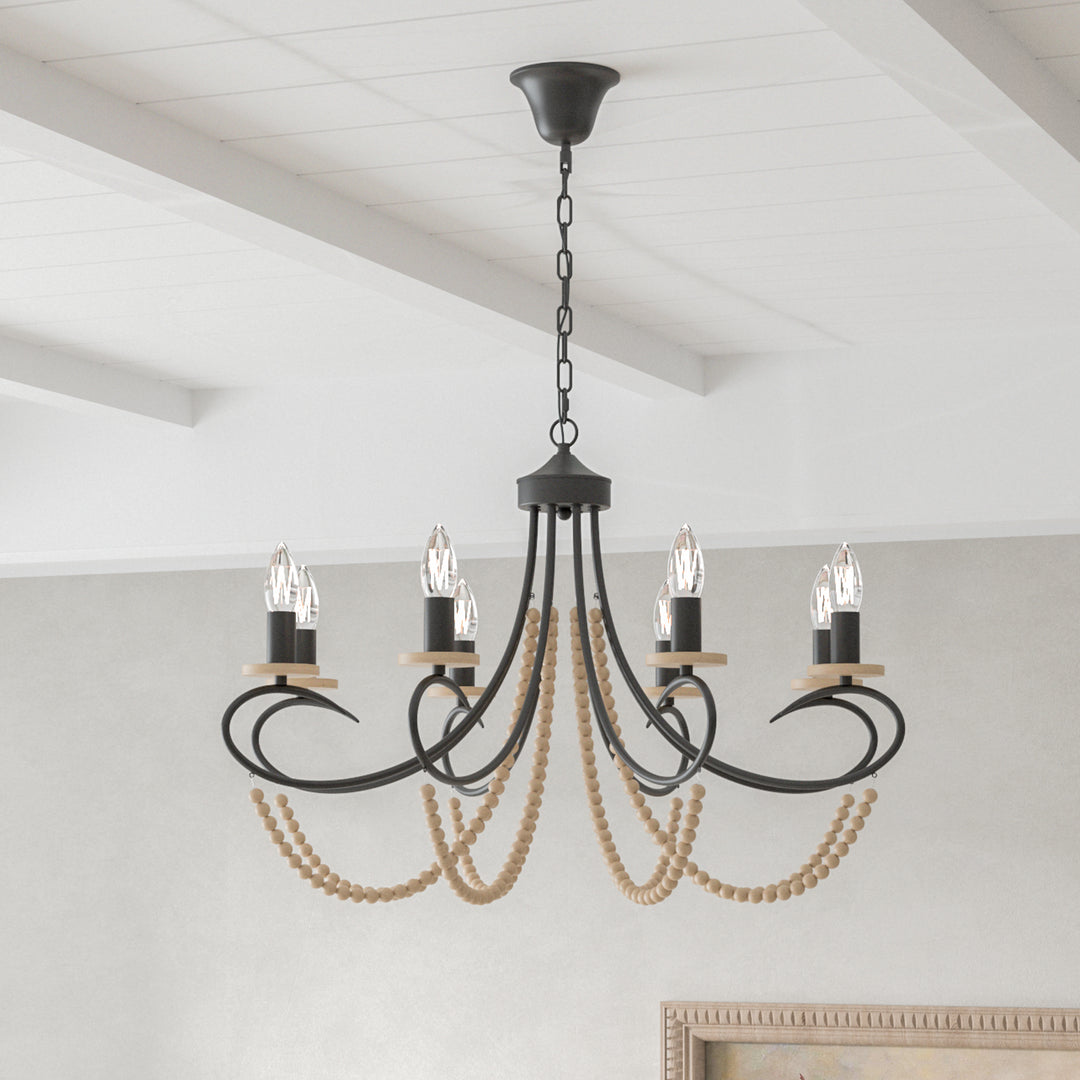 Maxax 8 - Light Dimmable Classic / Traditional Chandelier #L220034P8