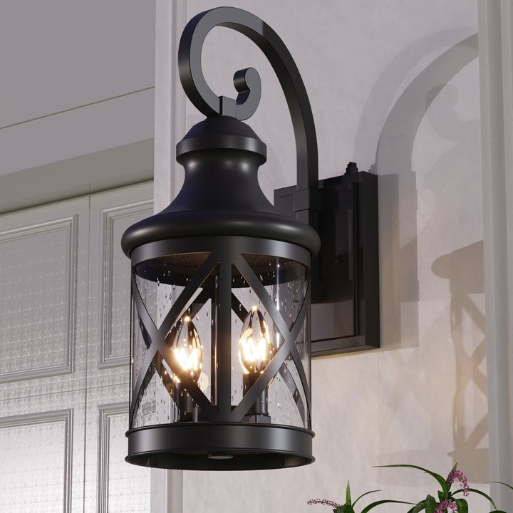 Maxax 2 Light Dusk to Dawn Outdoor Sconce Lighting #7017