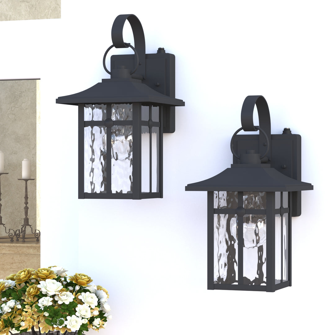 Maxax Wrought Iron Wall Lights (Set of 2) #MX7003-W1BK