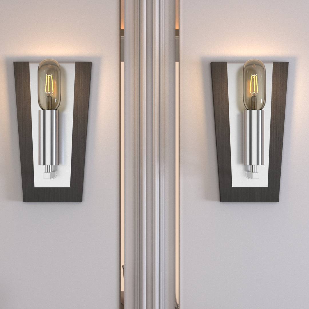 Maxax Iron Armed Sconce (Set of 2) #MX5006-W1BK