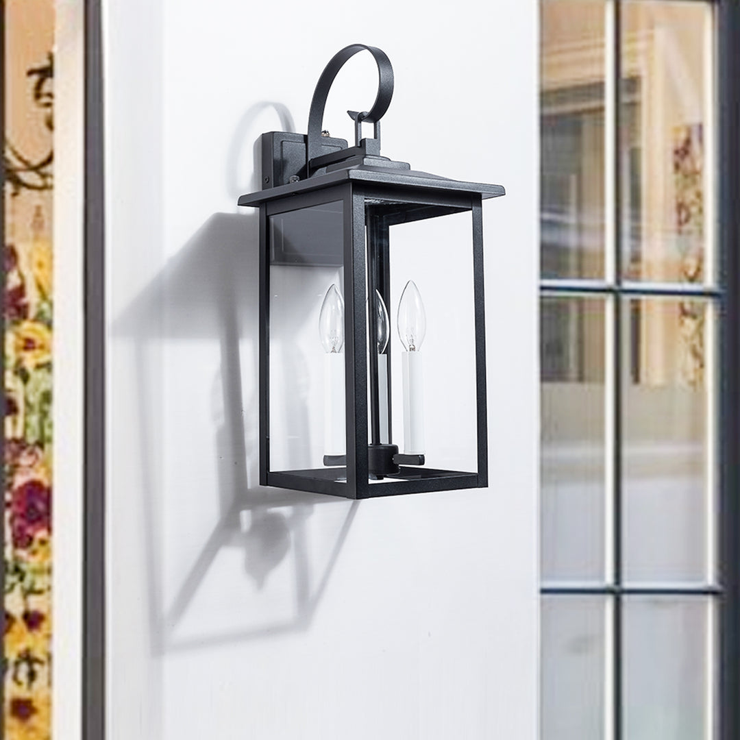 Maxax Outdoor Wall Lantern with Dusk to Dawn #2531-3WL