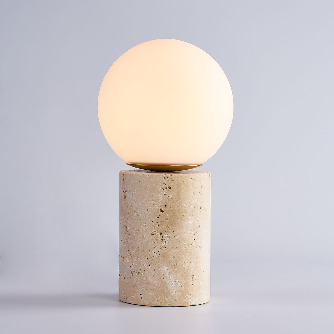 11.5'' Natural Modern Travertine Table Lamp For Living Room/bedroom#T202