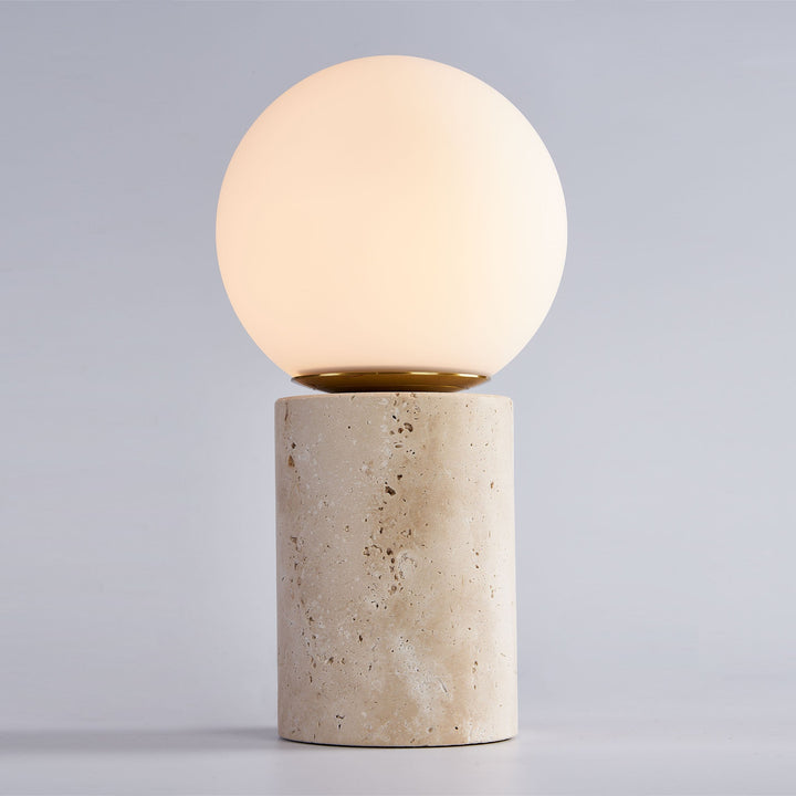 11.5'' Natural Modern Travertine Table Lamp For Living Room/bedroom#T202