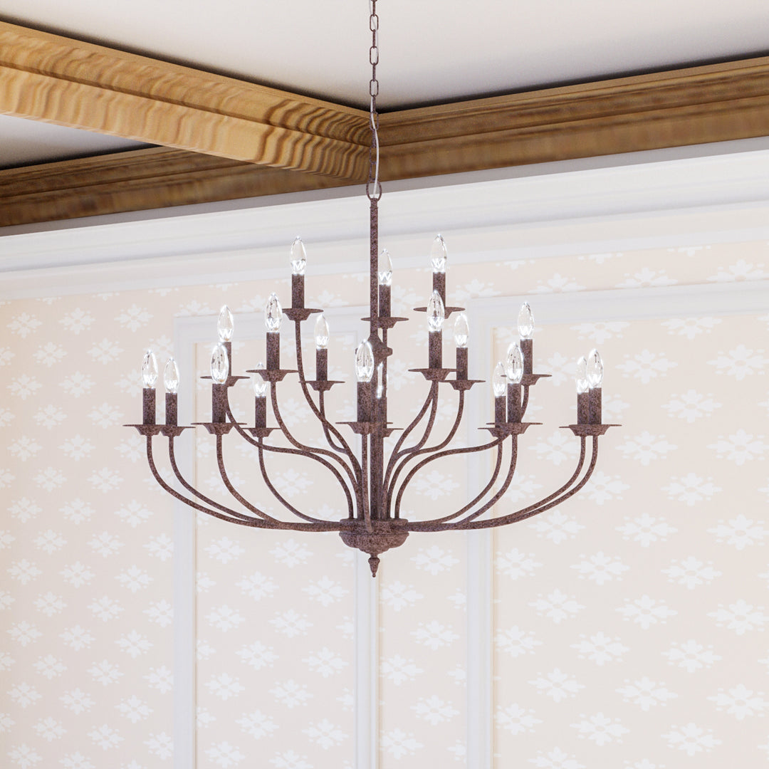 Maxax 18 - Light Candle Style Traditional Chandelier #19144