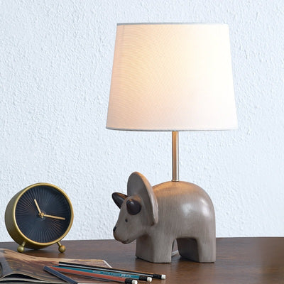Maxax 16 Inch Bedside Grey Child/Kids Table Lamp #T112-BN-S