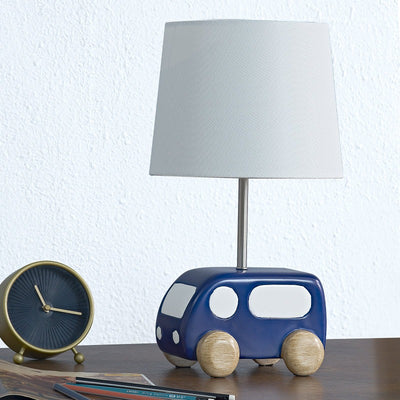 Maxax 16 Inch Bedside Blue Child/Kids Table Lamp #T115-DB-S