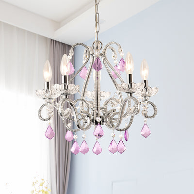 Maxax 5 - Light Chandelier with Crystal Accents #MX19048-5CL