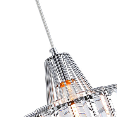 Maxax 1 - Light Single Drum Pendant with Crystal Accents #MX19128