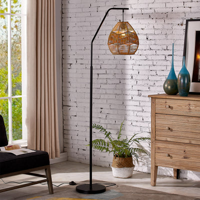 Maxax 65" Arched Floor Lamp #F142-BK