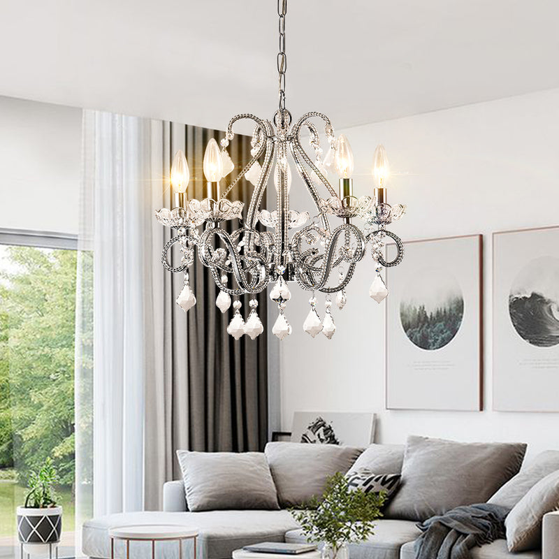 Maxax 5 - Light Chandelier with Crystal Accents 