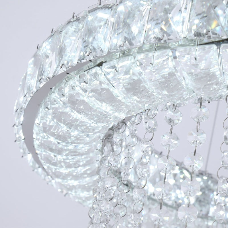 Maxax Ring LED Living Room Crystal Chandelier 