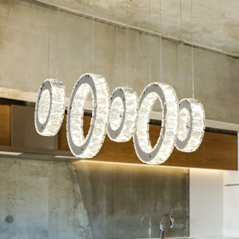 Ring-Round Crystal Chandelier