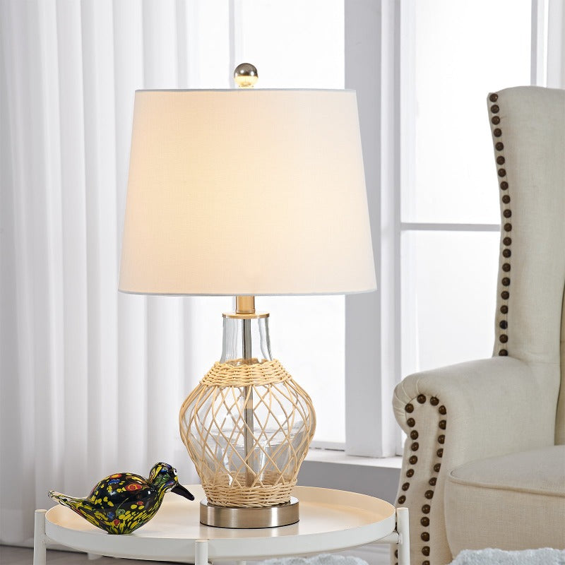 Maxax 22in Glass Coastal Nautical Table Lamps