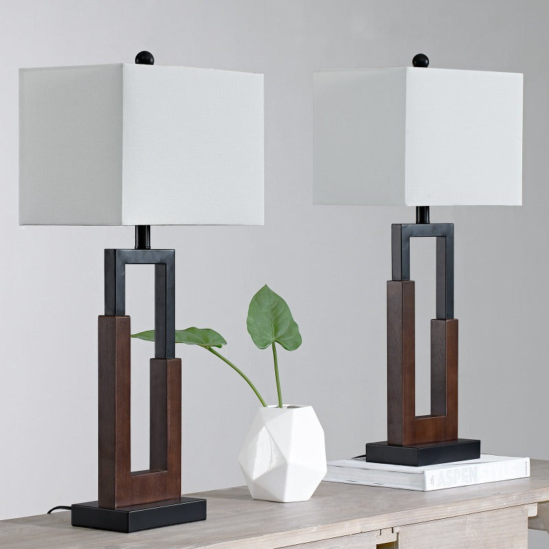 30in Table Lamp Set With USB