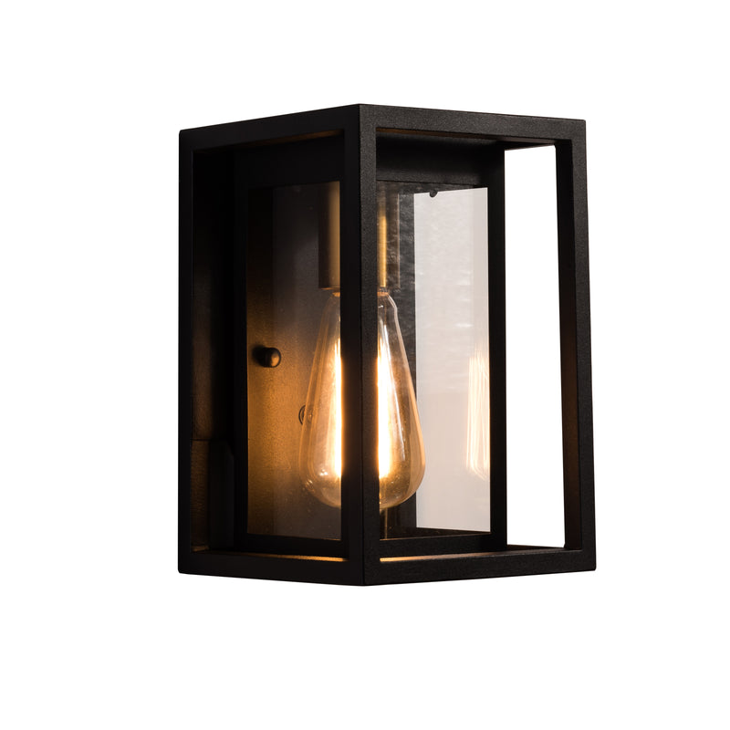 Maxax Black 9.52in H Outdoor Wall Sconce with Dusk to Dawn (Set of 2) 