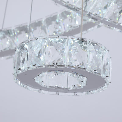 Maxax 3 - Light Ring layered LED Crystal Chandelier #YX-02