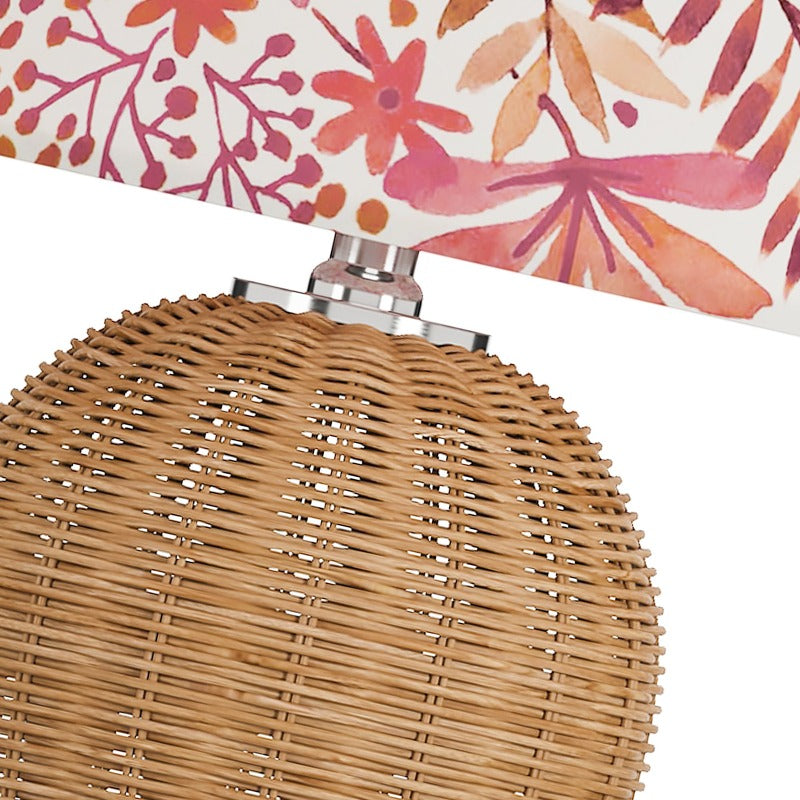 Maxax Woven Rattan Table Lamps (Set of 2) 