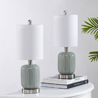 maxax 18in ceramic table lamp set