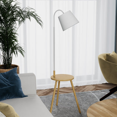 tray table floor lamp with usb port