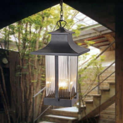 Maxax 1-Lights Outdoor Pendant Glass Lights for Porch