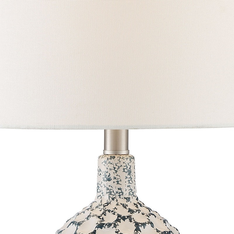 21 in White Table Lamp