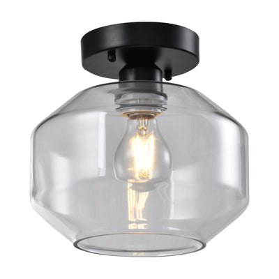 Maxax 1 Single light 7in Glass Flush Mount #D152-1B6