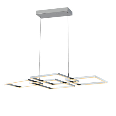 Zaza Designs 4- Light Kitchen Island modern linear  led chandelier #6502-4CH